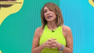 María Patiño en 'La familia de la tele'.