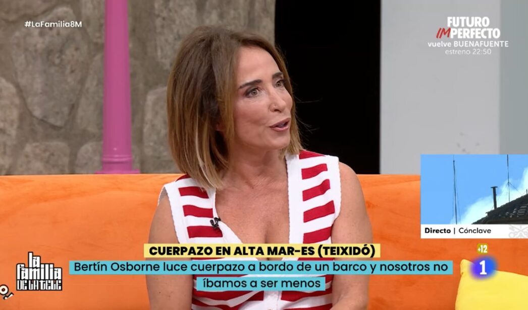 María Patiño en 'La familia de la tele'.