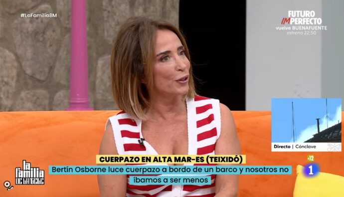 María Patiño en 'La familia de la tele'.