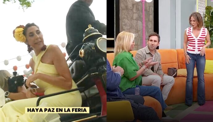 Paz Padilla y 'La familia de la tele'.