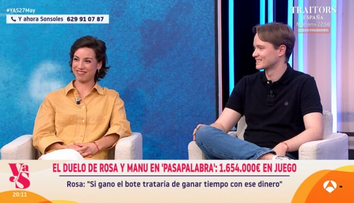 Rosa Rodríguez y Manu Pascual en 'Y ahora Sonsoles'.