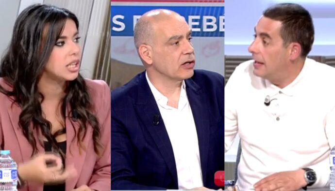 Sarah Santaolalla, Nacho Abad y Antonio Naranjo.