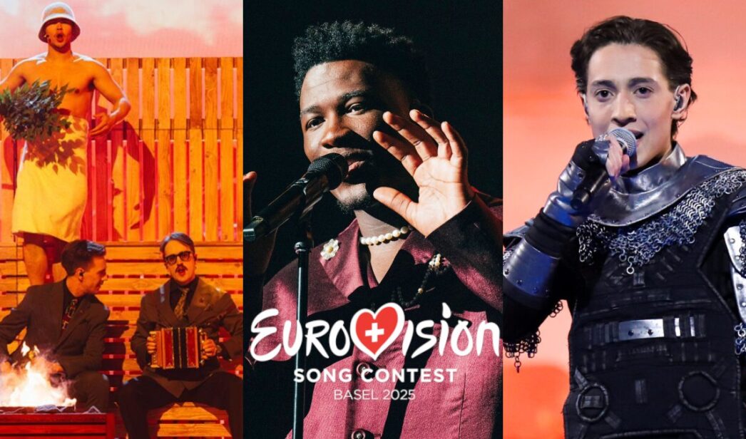 KAJ, Claude y Kyle Alessandro, representantes de Suecia, Países Bajos y Noruega en Eurovisión 2025.