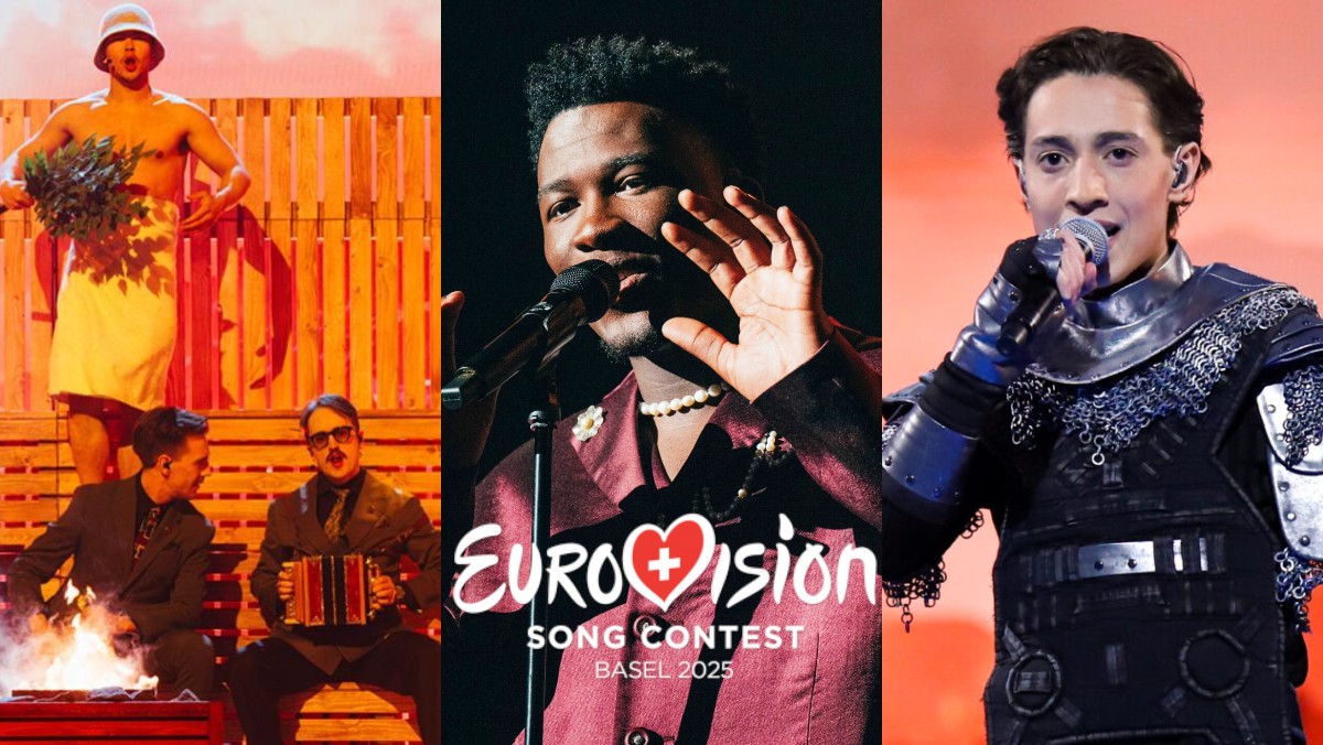 KAJ, Claude y Kyle Alessandro, representantes de Suecia, Países Bajos y Noruega en Eurovisión 2025.