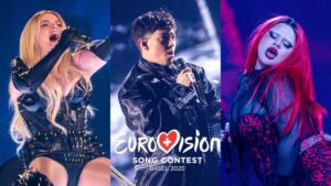 Erika Vidman, JJ y Miriana Conte, representantes de Finlandia, Austria y Malta en Eurovisión 2025.