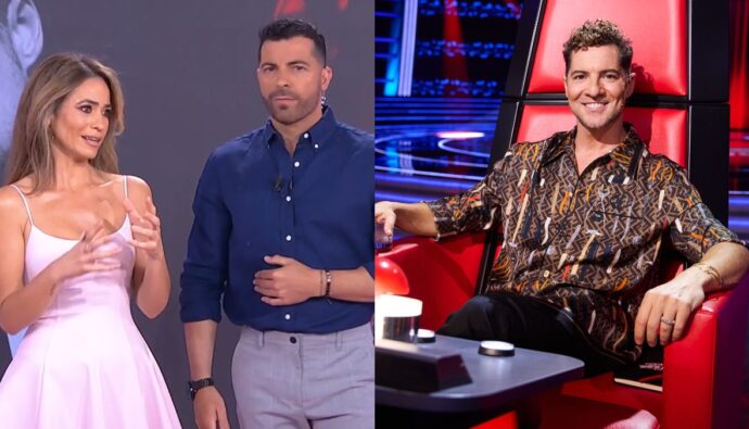 María Verdoy y Antonio Santana en 'Socialité' y David Bisbal en 'La Voz Kids'.