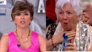 Sonsoles Ónega y una espectadora de su programa.