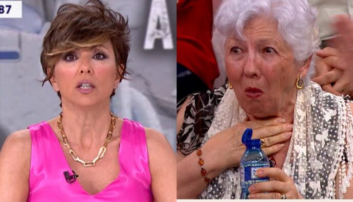 Sonsoles Ónega y una espectadora de su programa.