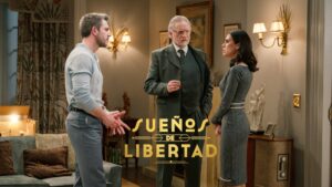 Andrés, Damián y María en 'Sueños de libertad'.
