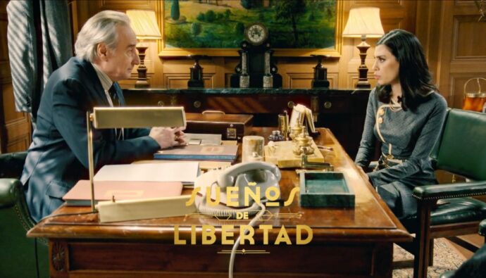 Don Pedro y María en 'Sueños de libertad'.