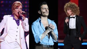 Ana Guerra, Mikel Herzog y Melani en 'Tu cara me suena'.