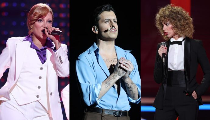 Ana Guerra, Mikel Herzog y Melani en 'Tu cara me suena'.