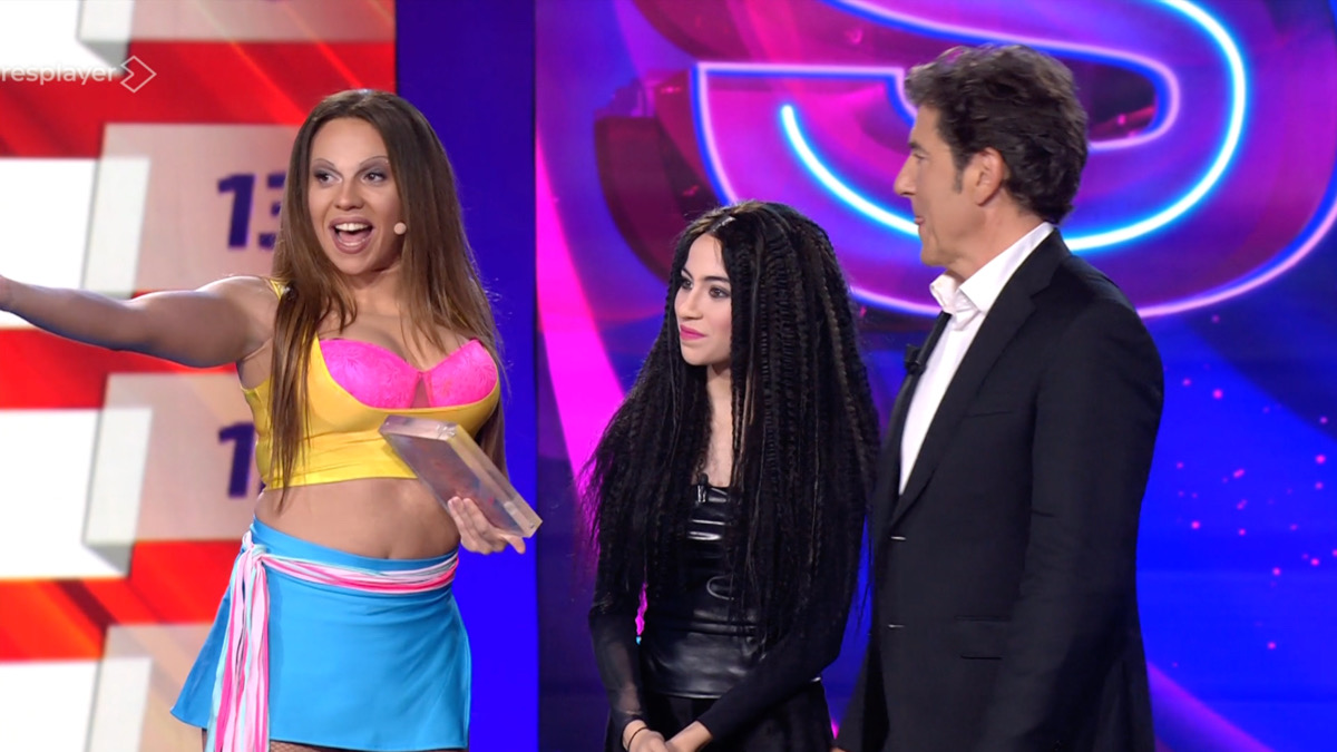 Manel Fuentes, Melani García y Yenesi en 'Tu cara me suena 12'