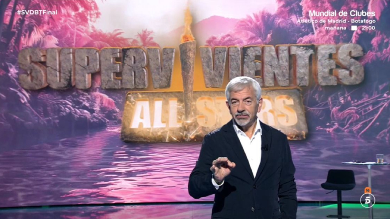 Carlos Sobera promocionando 'Supervivientes All Stars'