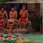 Sandra Barneda junto a los concursantes de 'Supervivientes'