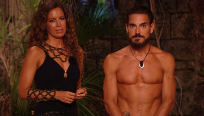Laura Madrueño con Damián Quintero en 'Supervivientes 2025'
