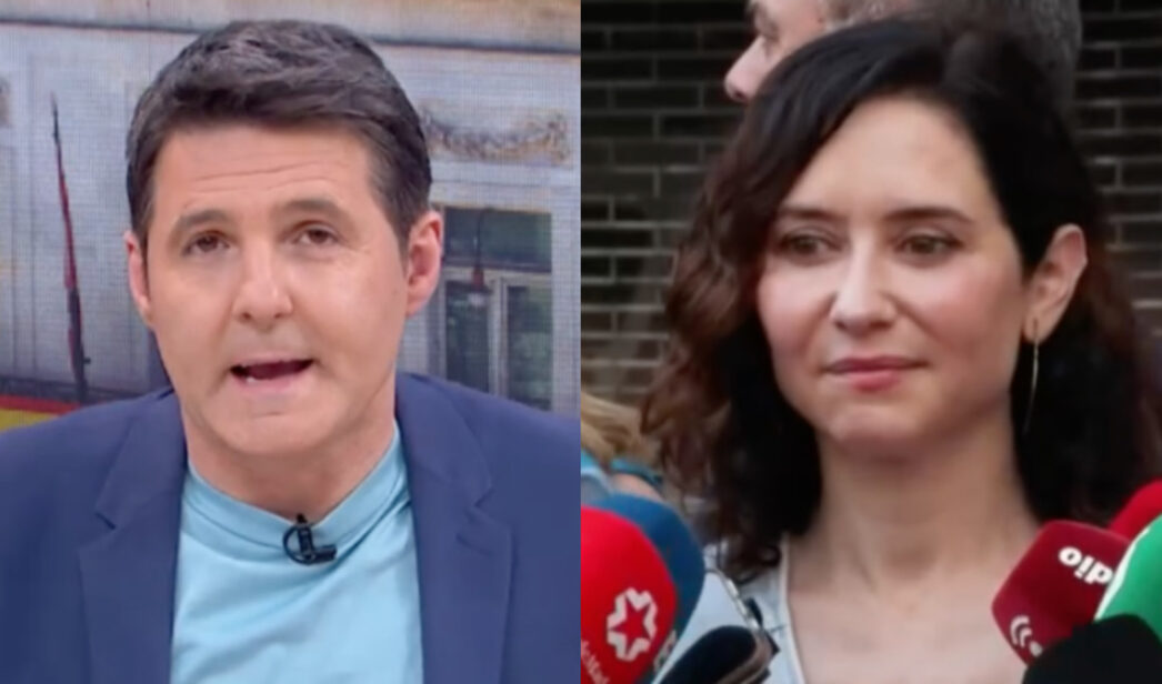Jesús Cintora e Isabel Díaz Ayuso
