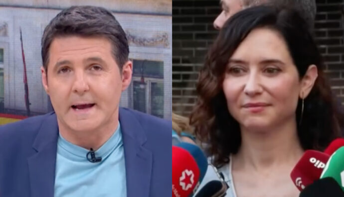 Jesús Cintora e Isabel Díaz Ayuso