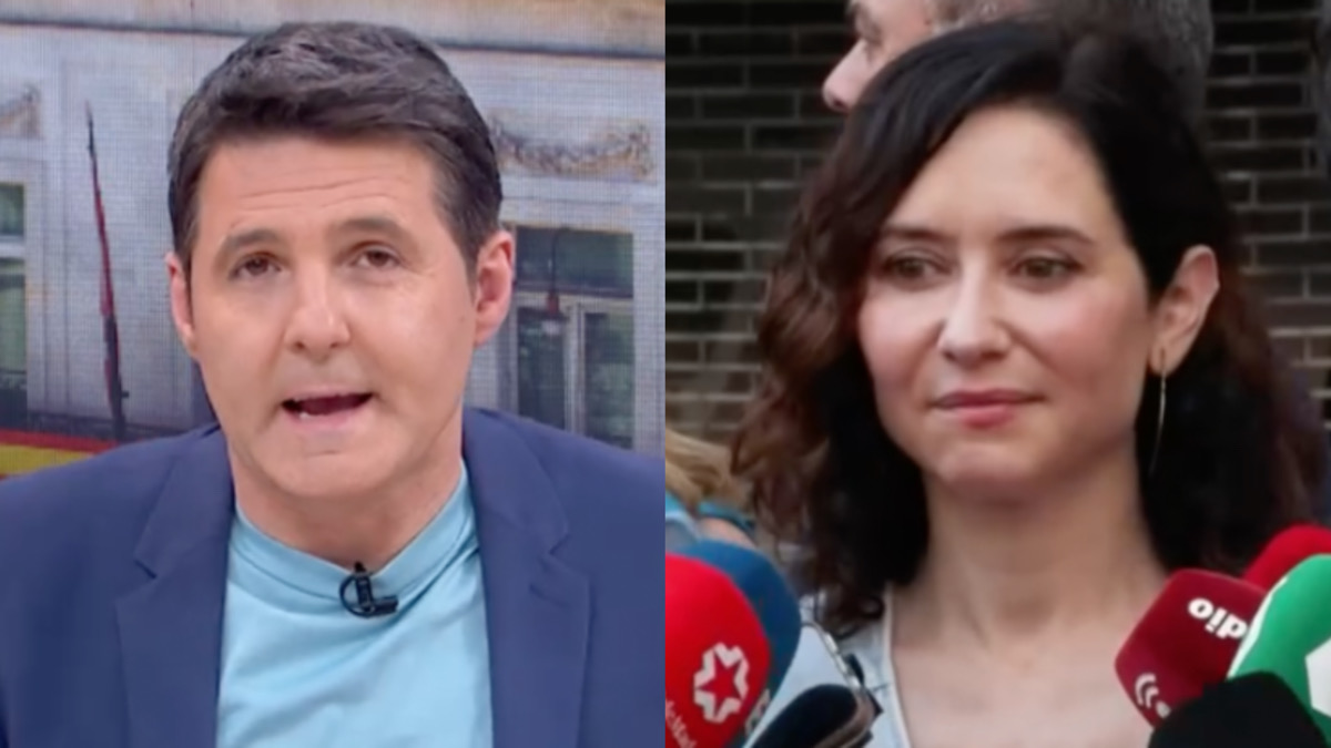 Jesús Cintora e Isabel Díaz Ayuso