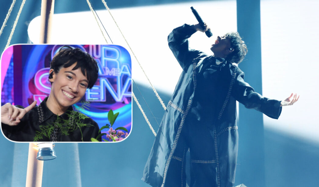 Melani imita a JJ, representante de Austria en Eurovisión 2025, en 'Tu cara me suena'