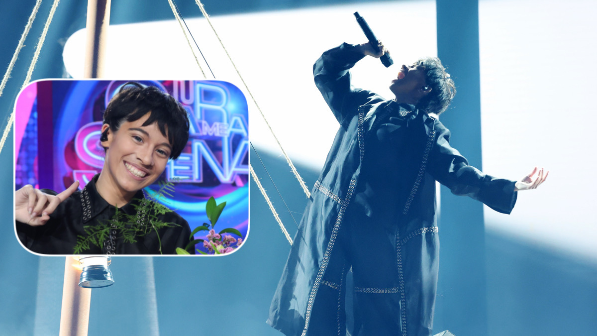 Melani imita a JJ, representante de Austria en Eurovisión 2025, en 'Tu cara me suena'