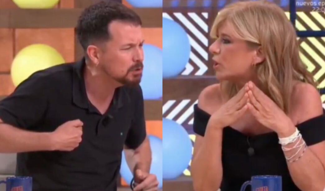 Pablo Iglesias y Esther Palomera en 'Malas Lenguas'