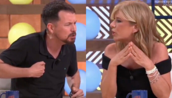 Pablo Iglesias y Esther Palomera en 'Malas Lenguas'