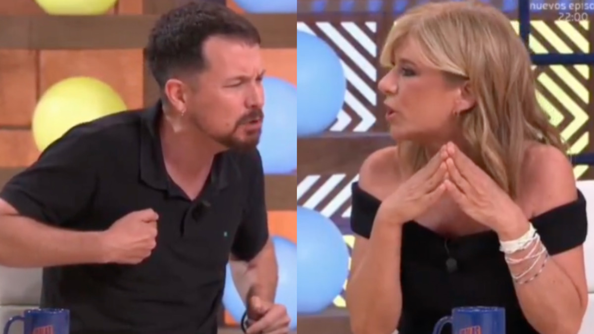 Pablo Iglesias y Esther Palomera en 'Malas Lenguas'