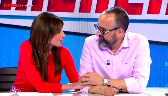 Risto Mejide y Marta Flich en su adiós a 'Todo es mentira'