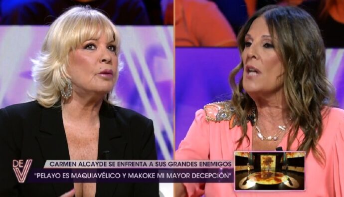 Bárbara Rey y Ángela Portero en 'De viernes'.