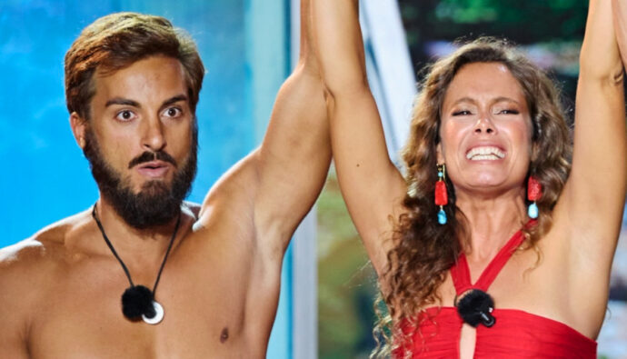 Laura Madrueño con Borja González, ganador de 'Supervivientes 2025'
