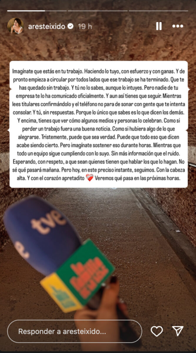 Historia de Ares Teixidó en Instagram