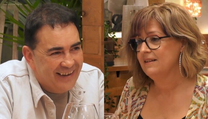 Carlos y Angy en 'First Dates'.
