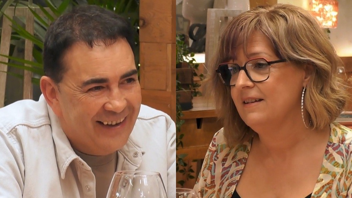 Carlos y Angy en 'First Dates'.