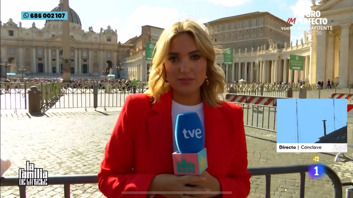 Marta Riesco en 'La familia de la tele'.