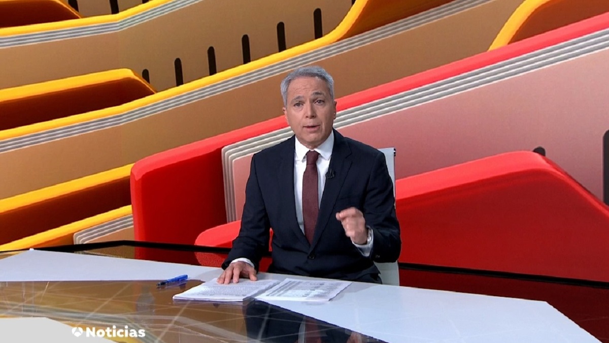 Vicente Vallés en 'Antena 3 Noticias'.
