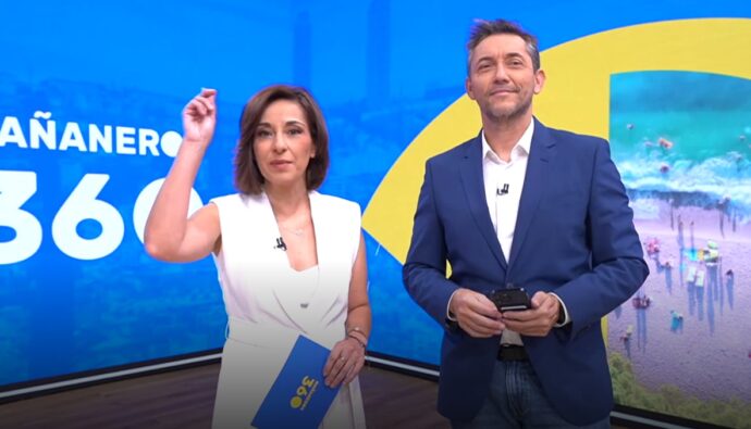Adela González y Javier Ruiz en 'Mañaneros 360'.