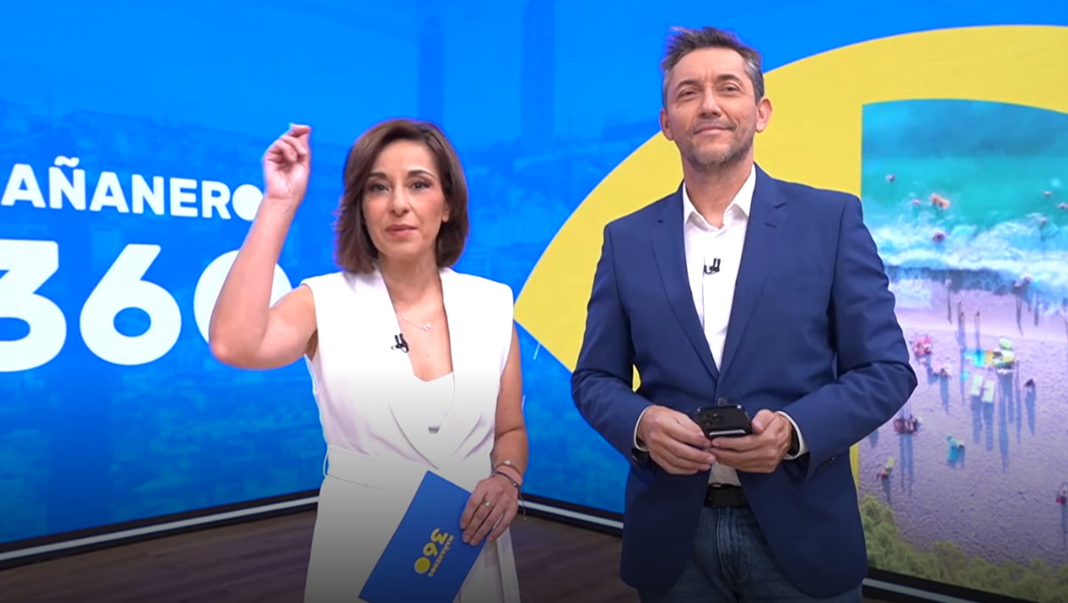 Adela González y Javier Ruiz en 'Mañaneros 360'.