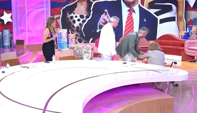 Paloma Barrientos sufre un incidente en 'Tardear'.