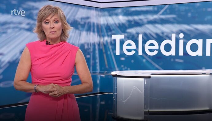 Marta Carazo en el 'Telediario 2'.