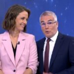 David Cantero y María Casado en 'Informativos Telecinco'.