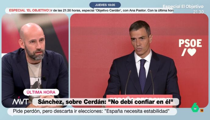 Gonzalo Miró en 'Más vale tarde'.