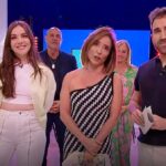 Inés Hernand, María Patiño y Aitor Albizua en 'La familia de la tele'.