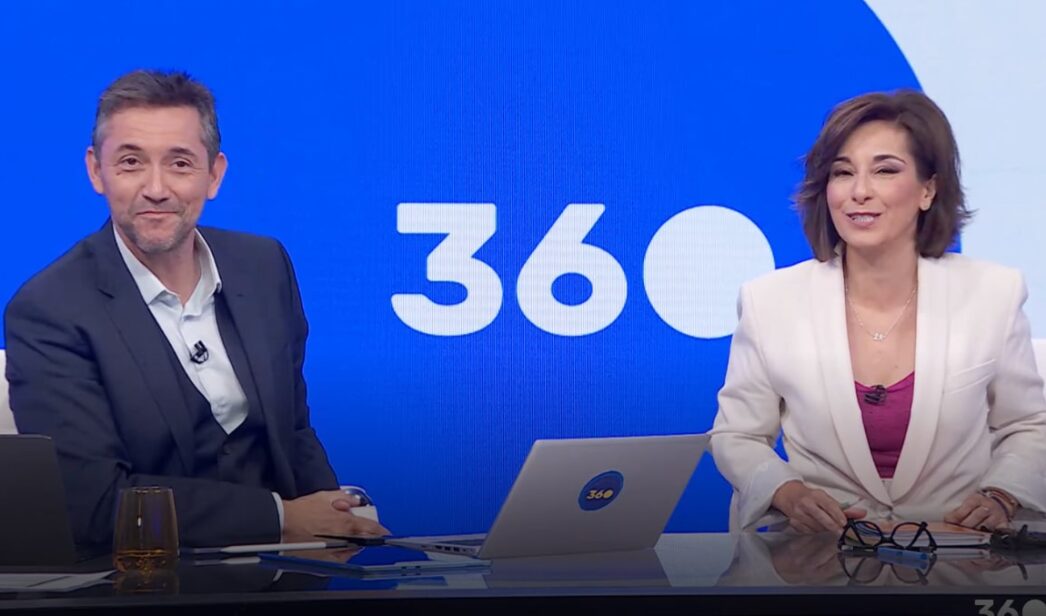 Javier Ruiz y Adela González en '360'.