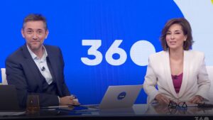 Javier Ruiz y Adela González en '360'.