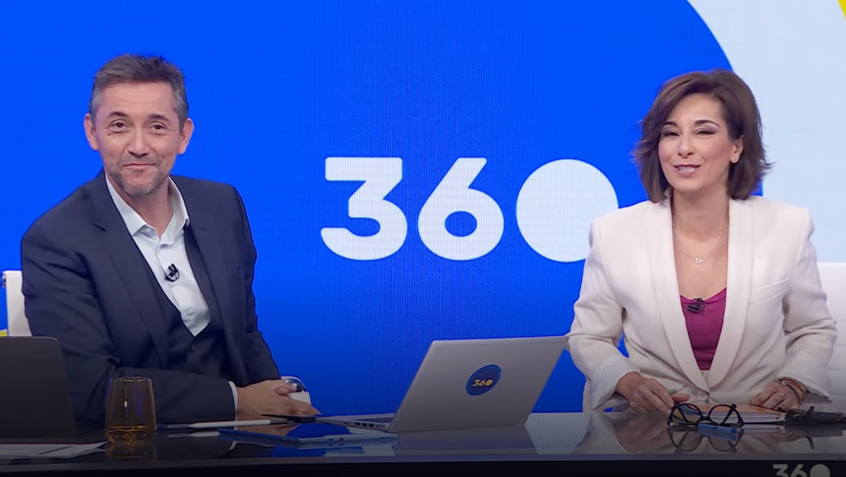 Javier Ruiz y Adela González en '360'.