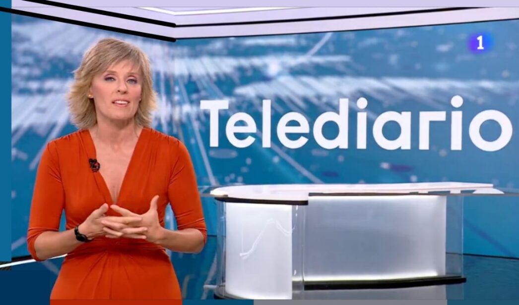 Marta Carazo en el 'Telediario 2'.