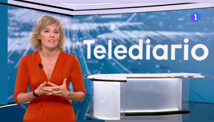 Marta Carazo en el 'Telediario 2'.