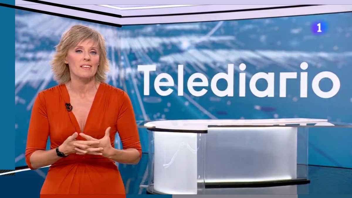 Marta Carazo en el 'Telediario 2'.