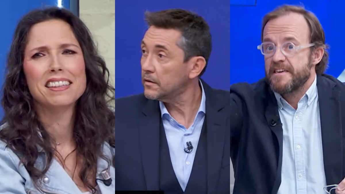 Marta Nebot, Javier Ruiz y Chapu Apalaoza en 'Mañaneros 360'.